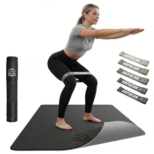 Extra Wide 72"x36" 6mm Double Sided Non Slip Exercise Mat