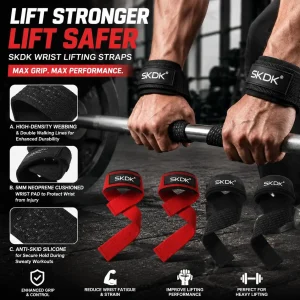 Heavy Duty Cotton Wrist Lifting Straps for Weightlifting